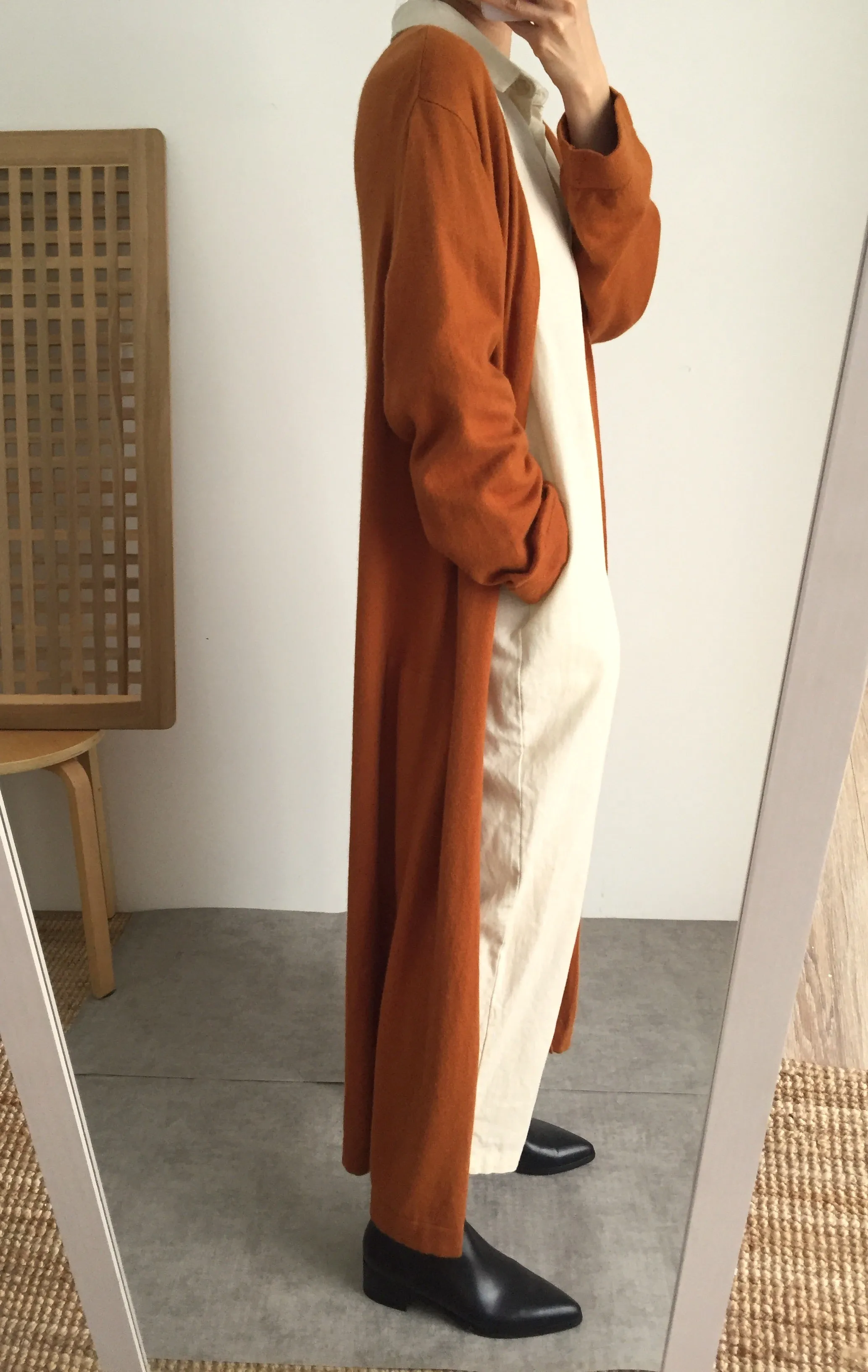 Camberwell cardigan- Terracotta