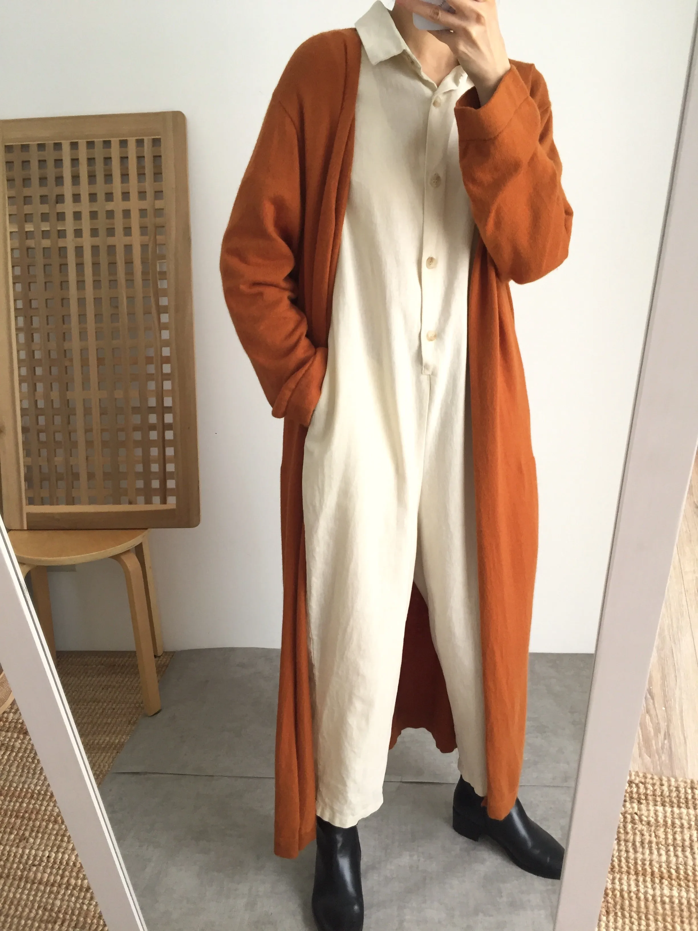 Camberwell cardigan- Terracotta