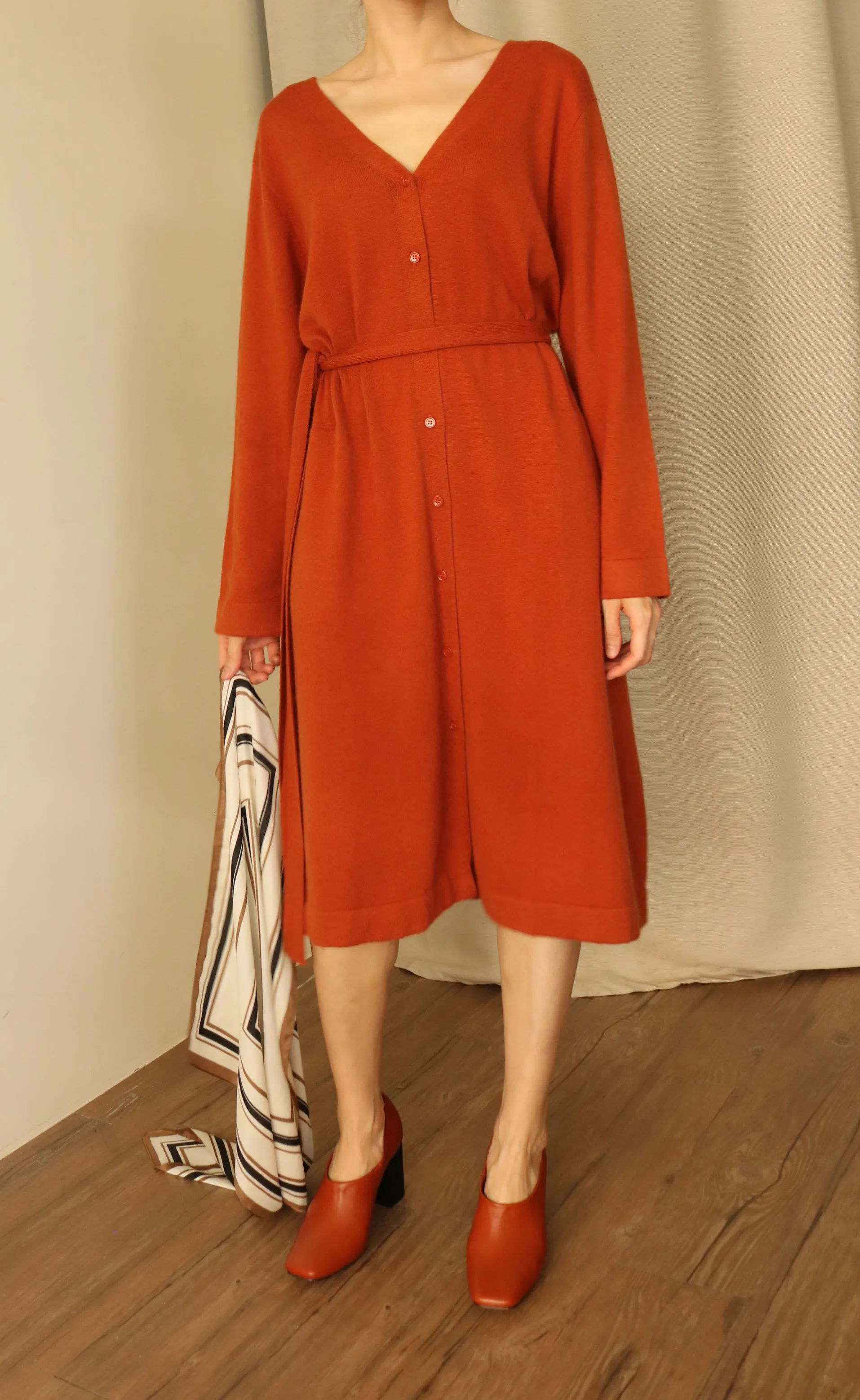 Camberwell cardigan- Terracotta