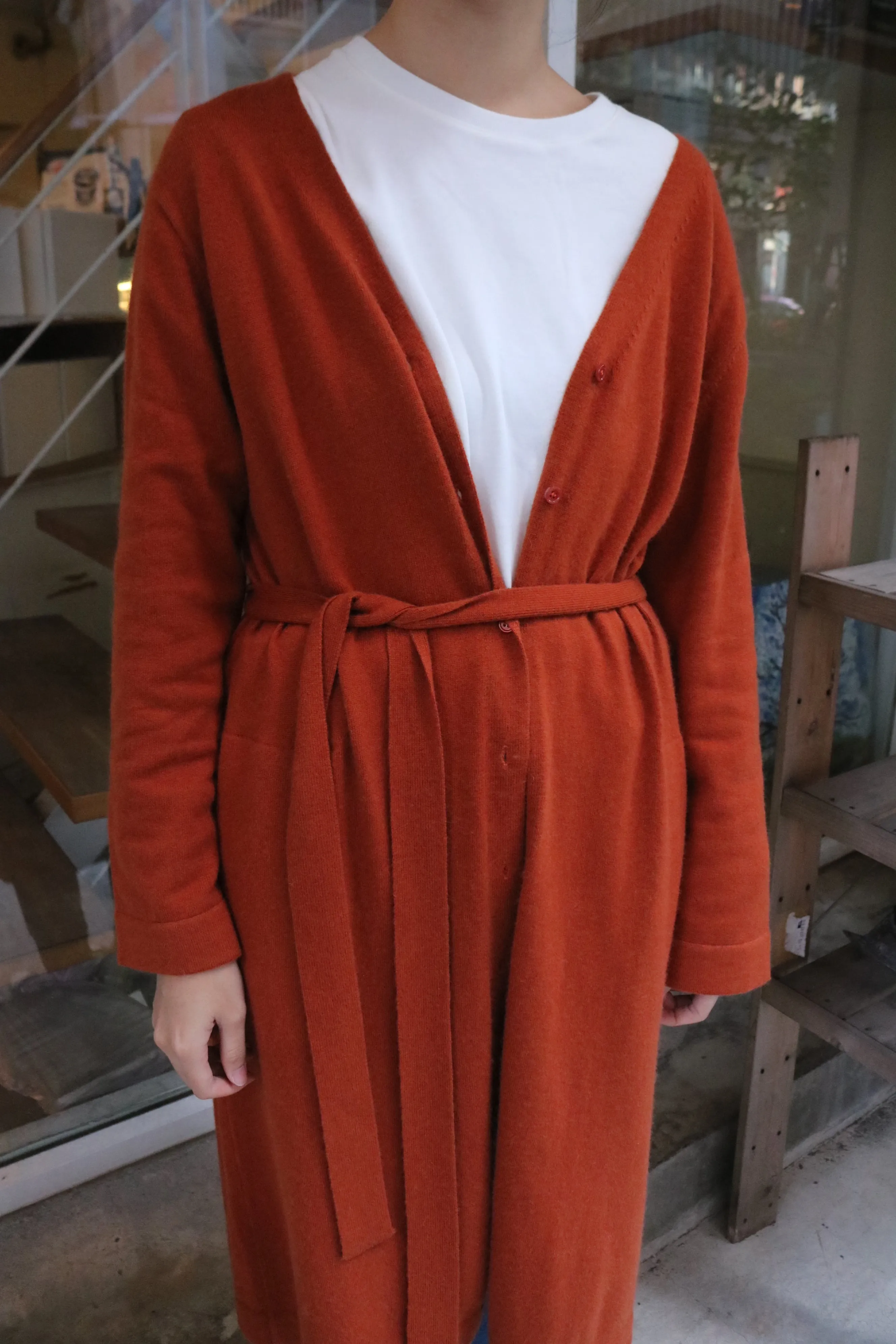 Camberwell cardigan- Terracotta