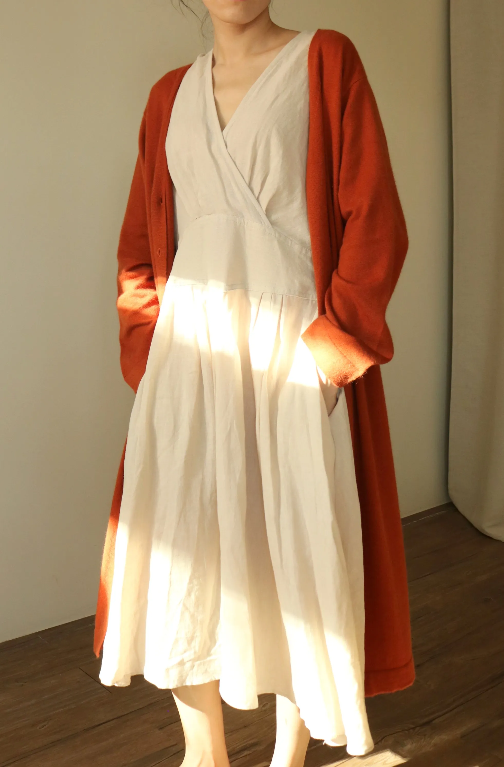 Camberwell cardigan- Terracotta