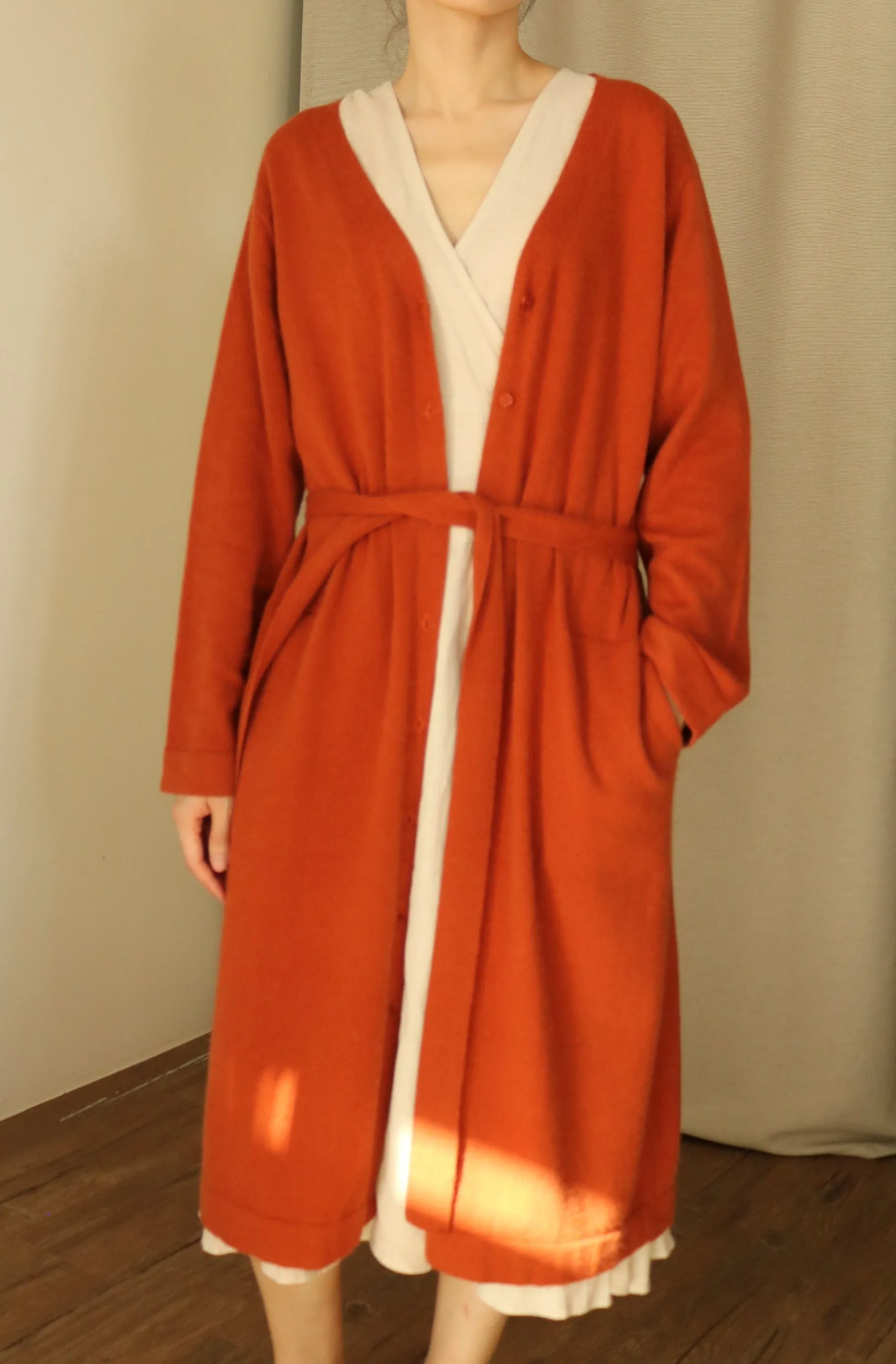 Camberwell cardigan- Terracotta