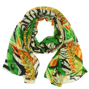 Caroline Abstract Zebra Scarf
