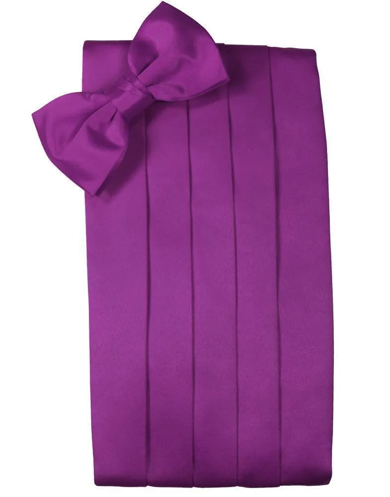 Cassis Luxury Kids Satin Cummerbund