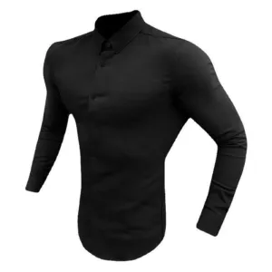 Casual Business Style Slim Fit Long Sleeve for Men