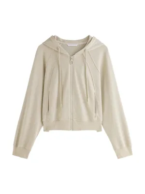 Casual Hooded Short Coats & Long Raglan Dress