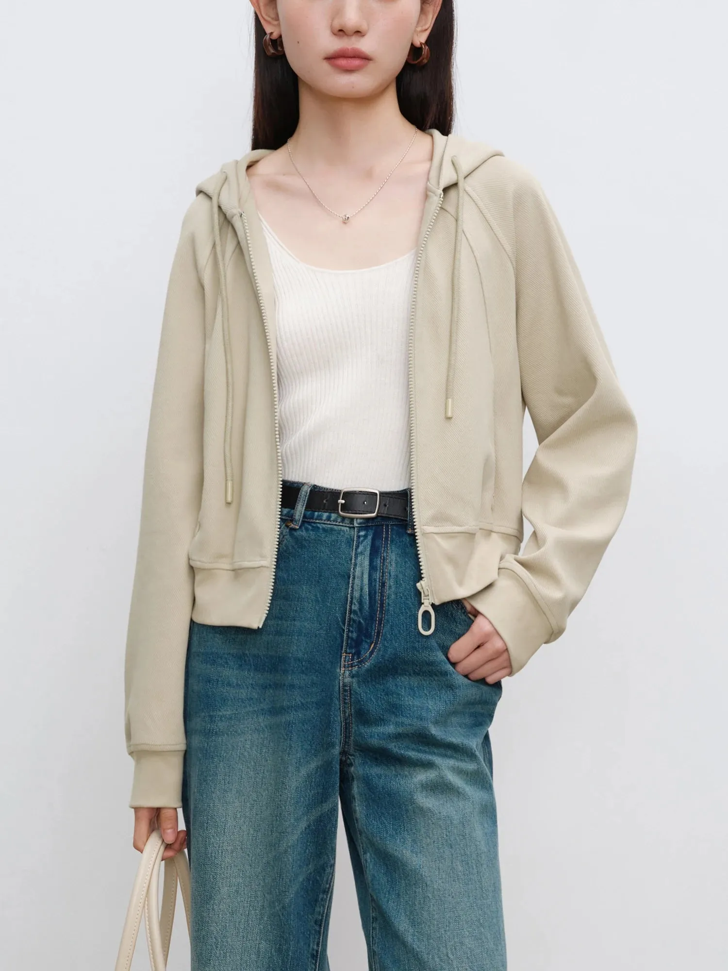 Casual Hooded Short Coats & Long Raglan Dress