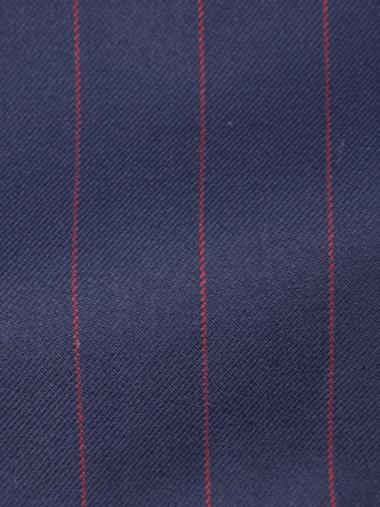 Cesare Attolini Blue & Red Double Breasted Super 200's Pinstripe Suit
