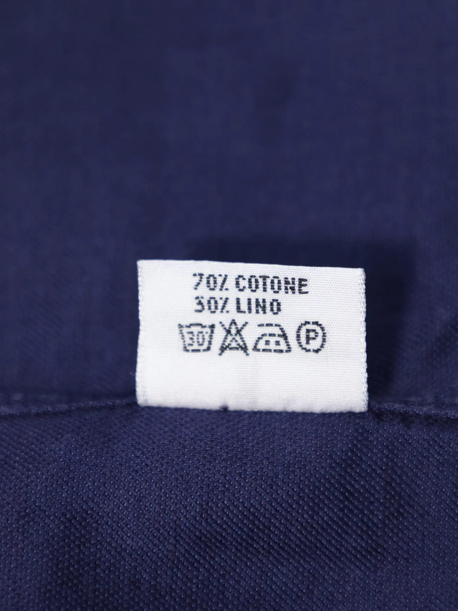 Cesare Attolini Denim Blue Cotton & Linen Shirt