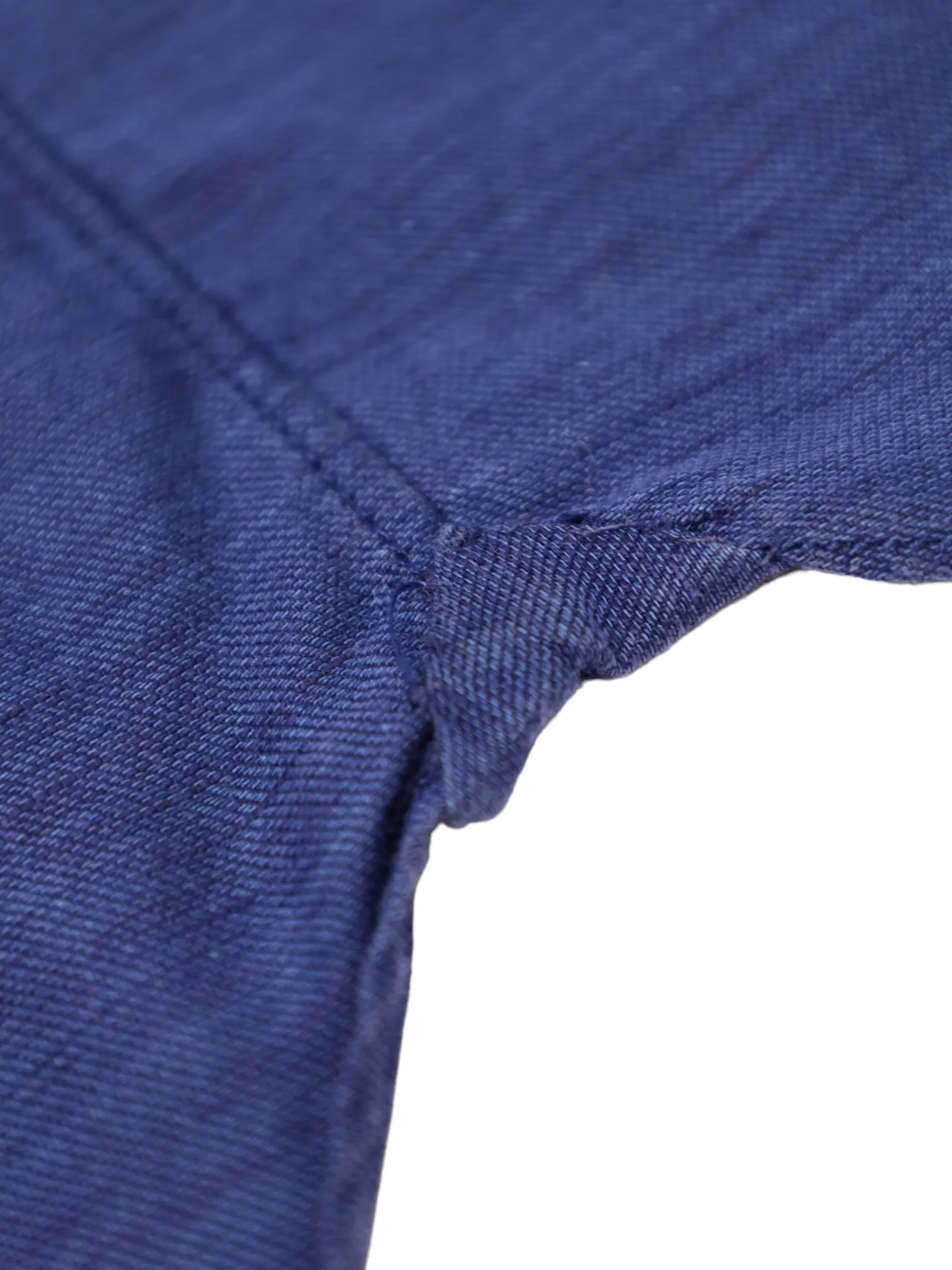 Cesare Attolini Denim Blue Cotton & Linen Shirt