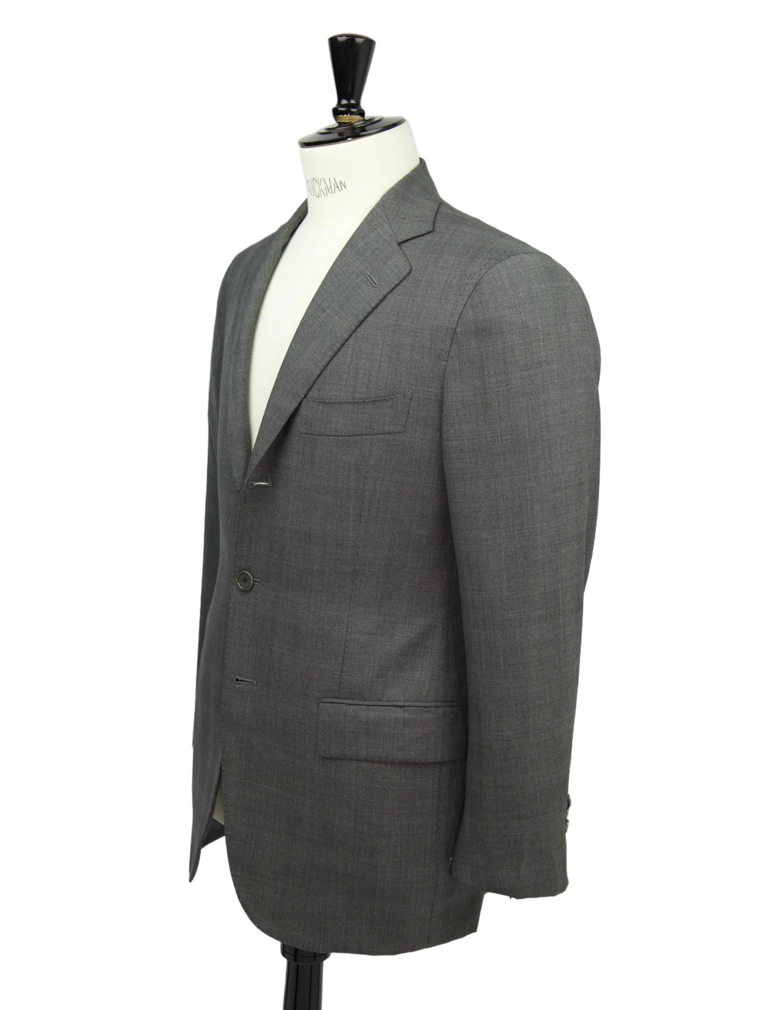 Cesare Attolini Grey Super 130's Glenplaid Suit