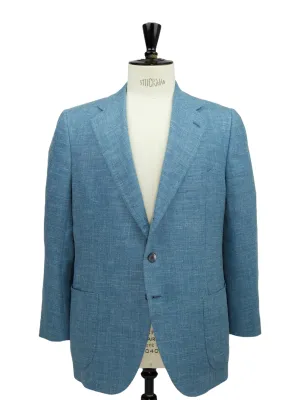 Cesare Attolini Sky Blue Wool, Silk & Linen "Summertime" Jacket