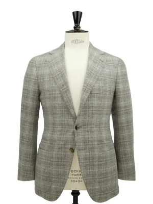 Cesare Attolini Taupe Cashmere Glenplaid Jacket