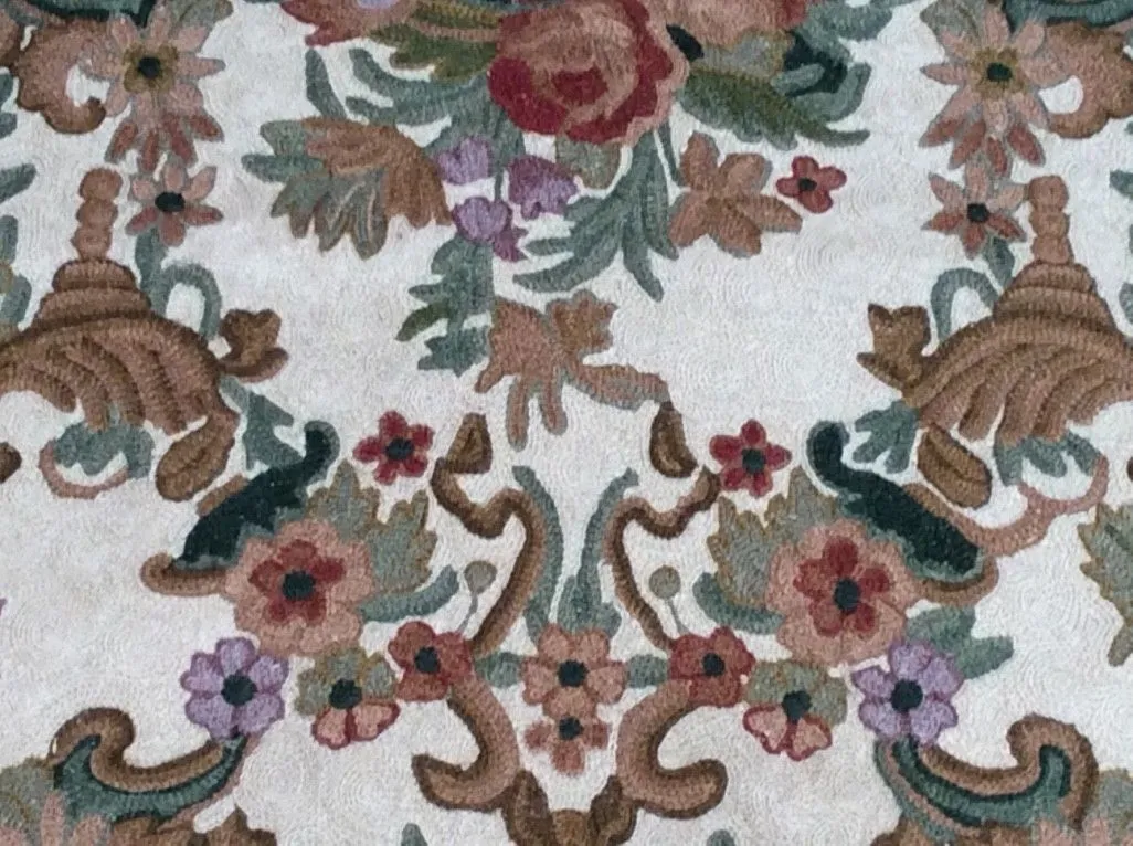 Chain-Stitched Fine India Handmade Wool Rug (Size 2.0 X 2.11) Brrsf-1734