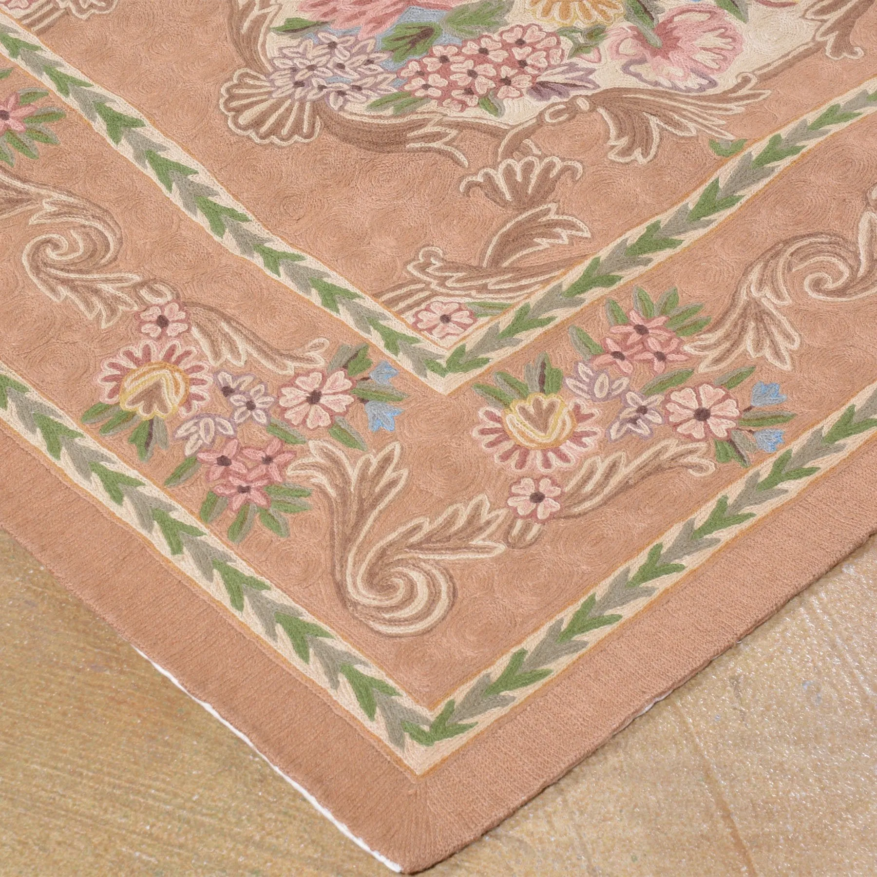 Chain-Stitched Fine India Handmade Wool Rug (Size 6.0 X 9.0) Brrsf-6162