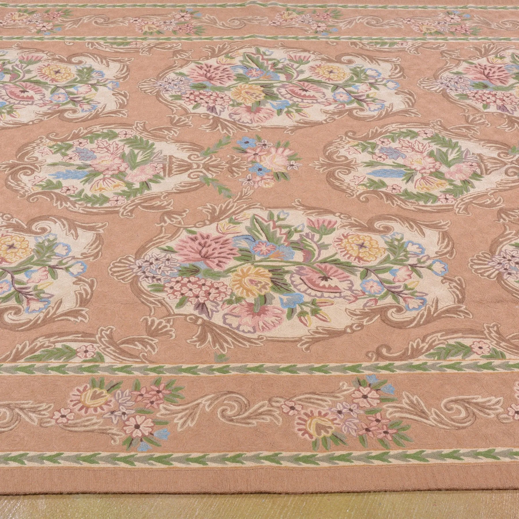 Chain-Stitched Fine India Handmade Wool Rug (Size 6.0 X 9.0) Brrsf-6162