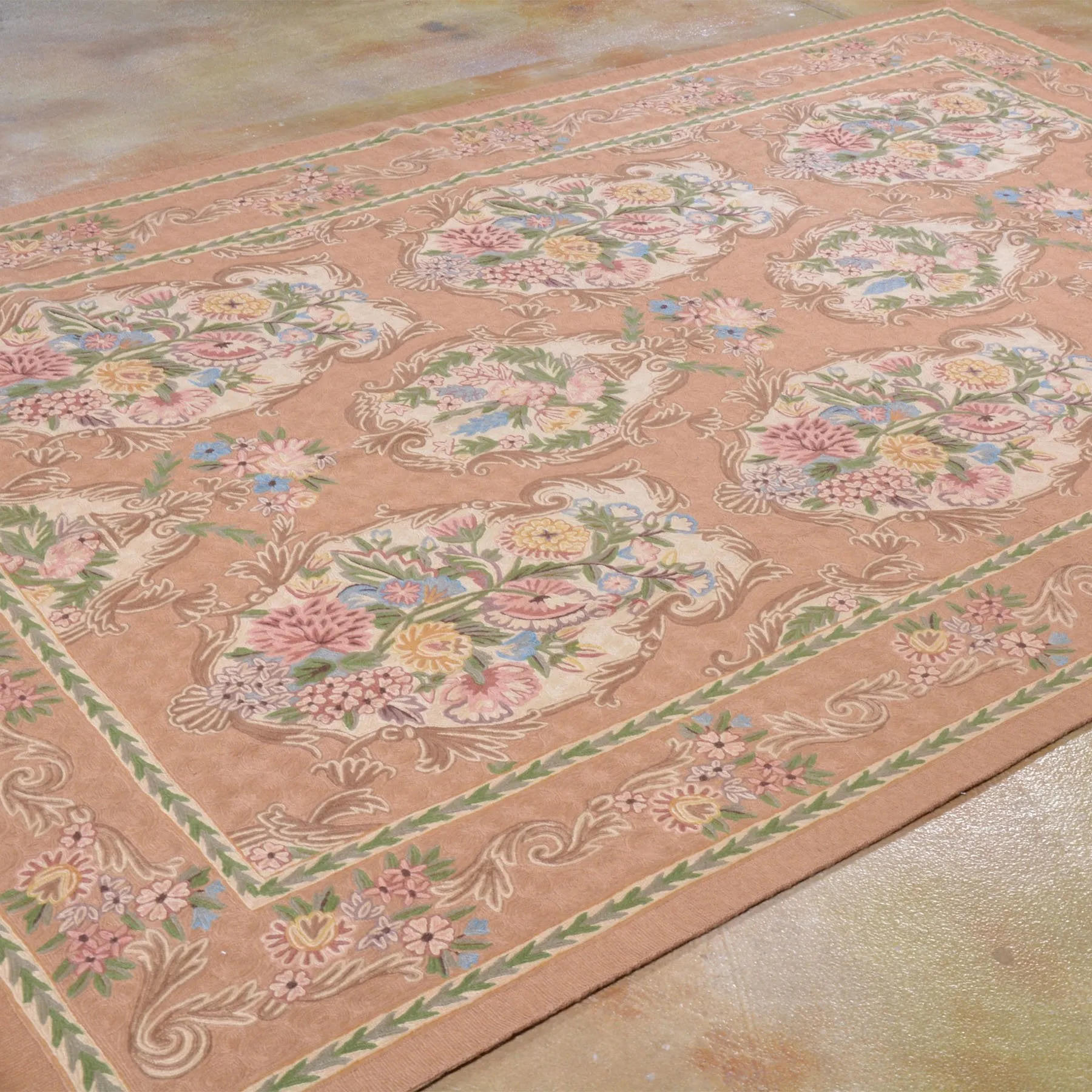 Chain-Stitched Fine India Handmade Wool Rug (Size 6.0 X 9.0) Brrsf-6162