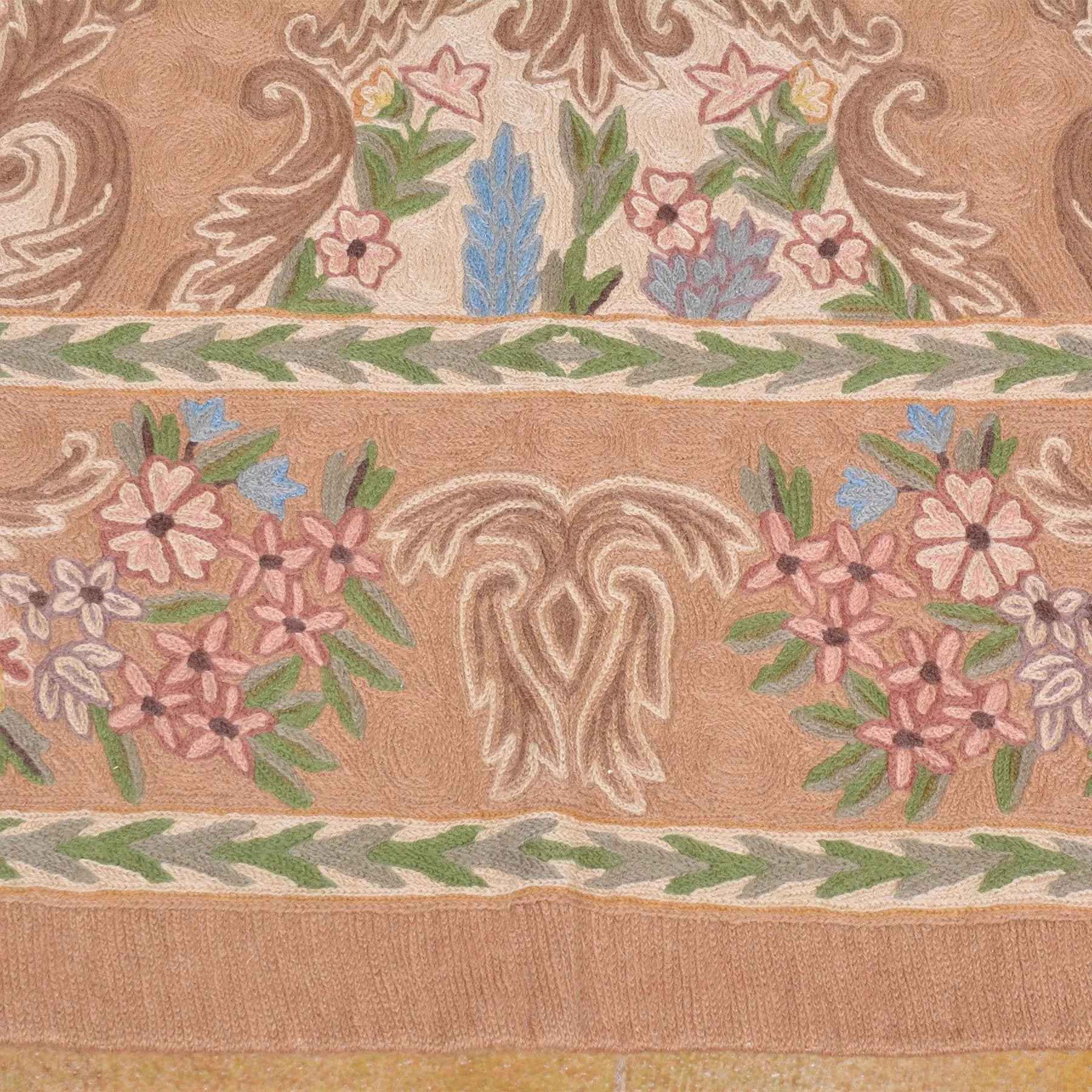 Chain-Stitched Fine India Handmade Wool Rug (Size 6.0 X 9.0) Brrsf-6162