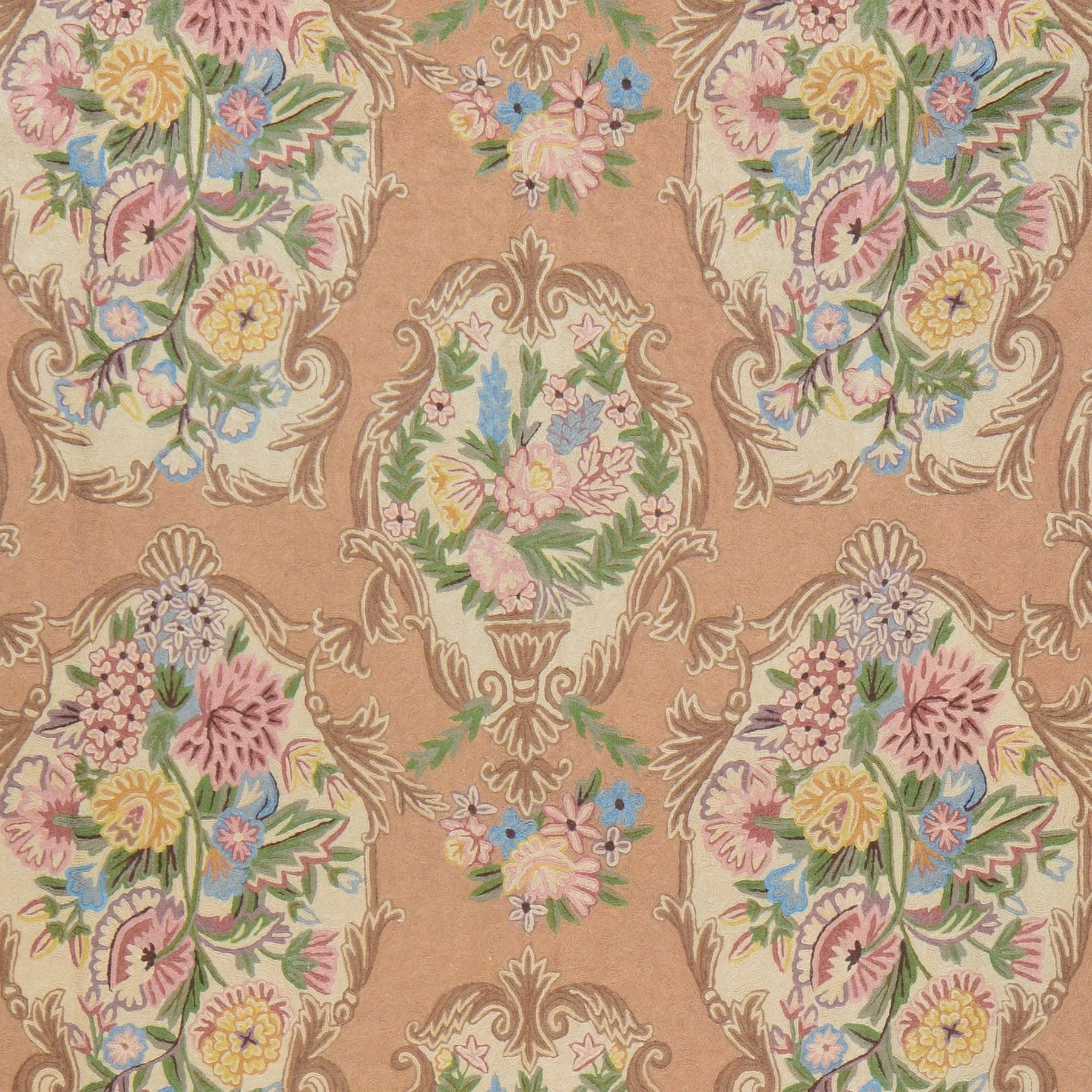 Chain-Stitched Fine India Handmade Wool Rug (Size 6.0 X 9.0) Brrsf-6162