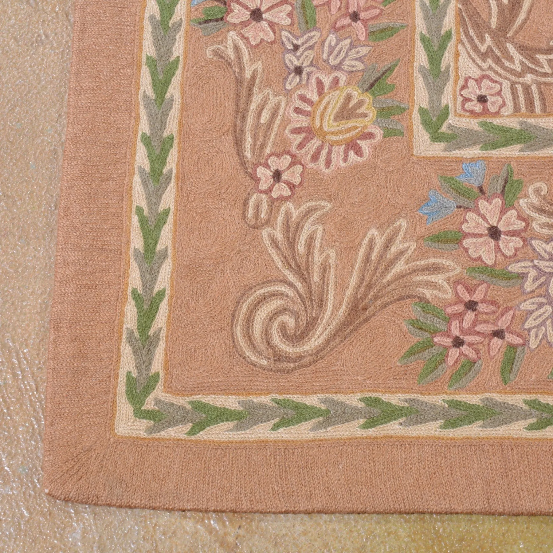 Chain-Stitched Fine India Handmade Wool Rug (Size 6.0 X 9.0) Brrsf-6162