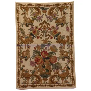 Chain-Stitched Fine Kashmiri Handmade Rug (Size 1.11 X 2.11) Brral-5286