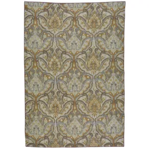 Chain-Stitched Kashmiri Floral Handmade Wool Rug (Size 4.1 X 6.1) Brral-5211