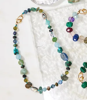 Chan Luu Turquoise And Gemstone Necklace