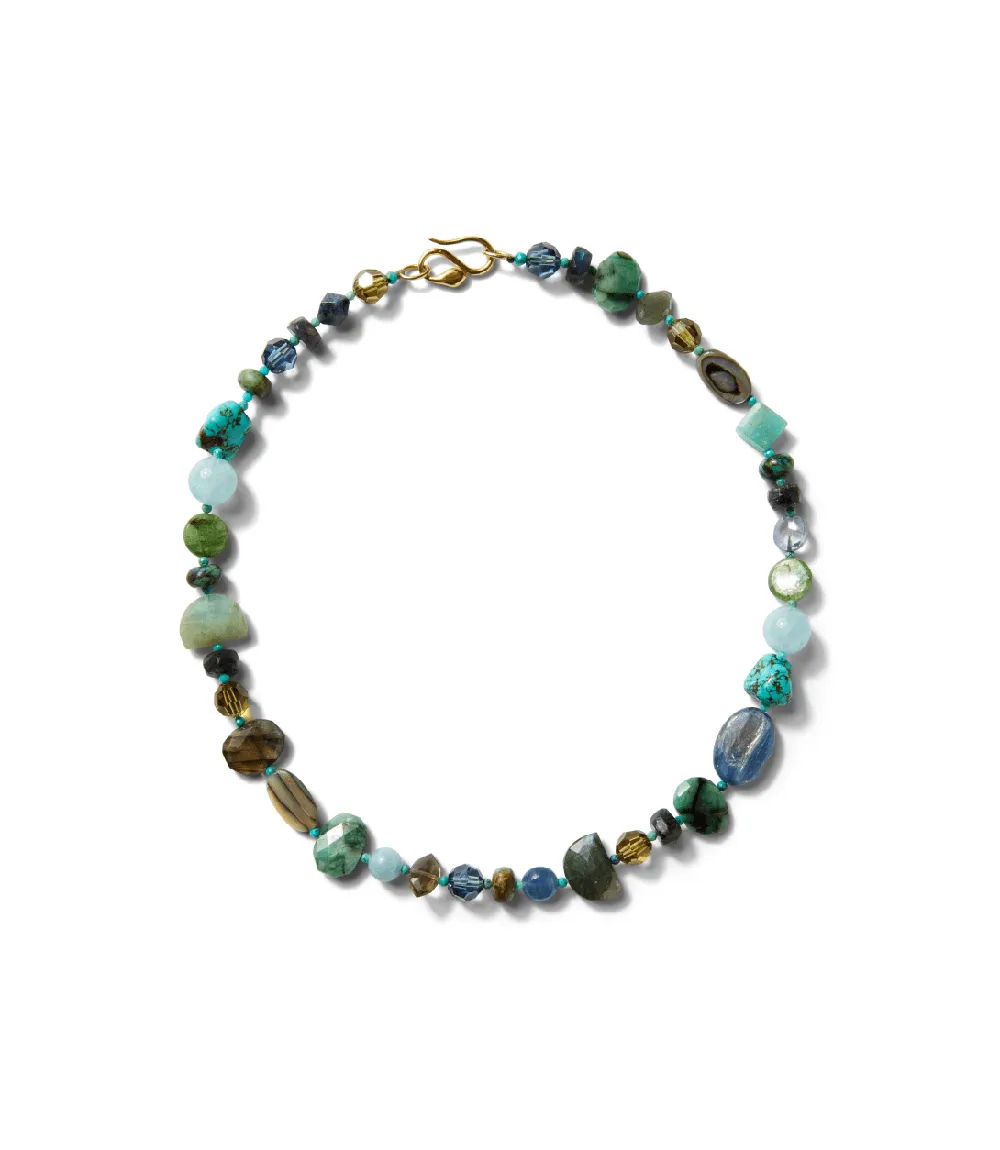 Chan Luu Turquoise And Gemstone Necklace