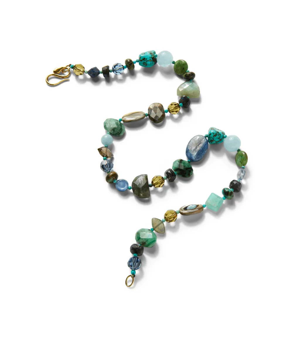 Chan Luu Turquoise And Gemstone Necklace