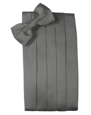 Charcoal Luxury Kids Satin Cummerbund