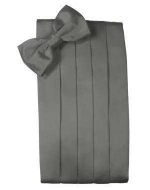 Charcoal Luxury Kids Satin Cummerbund