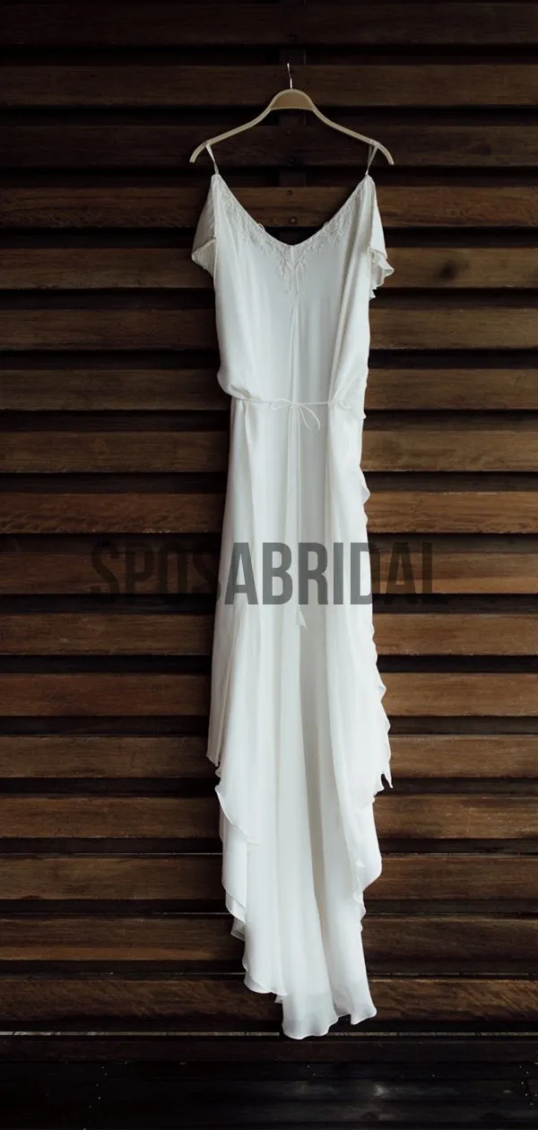 Cheap Simple Elegant Beach Romntic Wedding Dresses WD0511