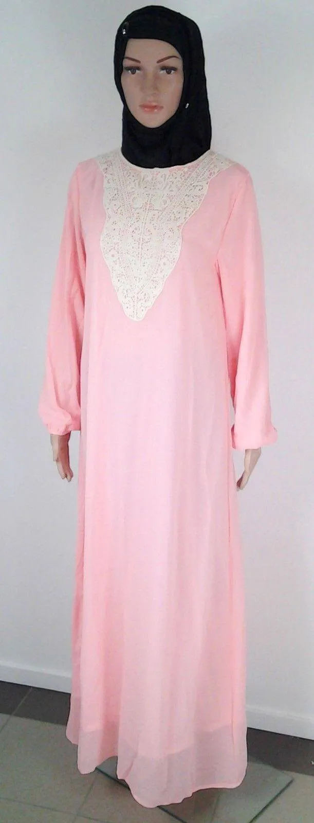 Chiffon double layer Kaftan Women Islamic Abaya Jilbab Long Sleeve HSZ10009 (ML)