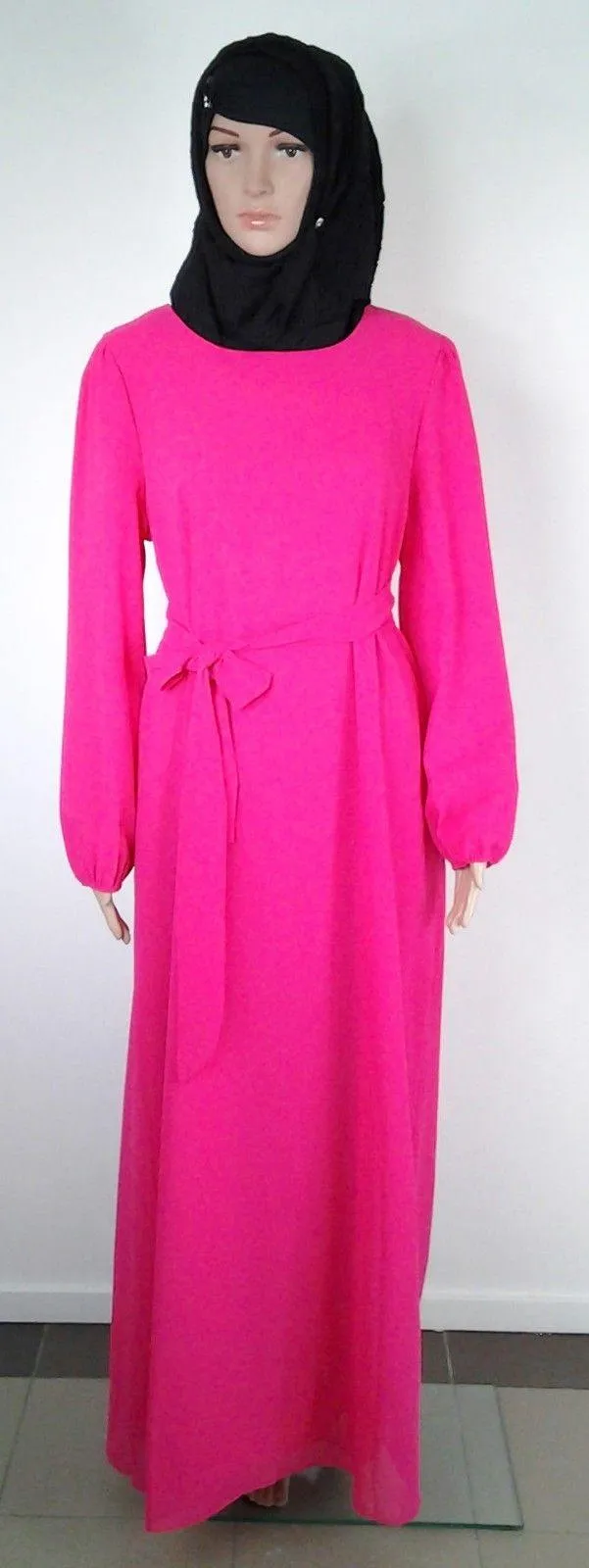 Chiffon Kaftan Islamic Abaya Jilbab Long Sleeve HSZ2001 (US14/16EU44/46UK18/20)