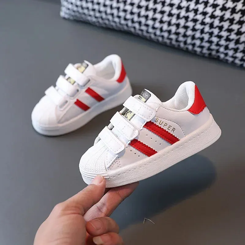 Children's Sneakers Kids Fashion Design White Non-slip Casual Shoes for Boys Girls Breathable Sneakers Toddler Outdoor Shoe