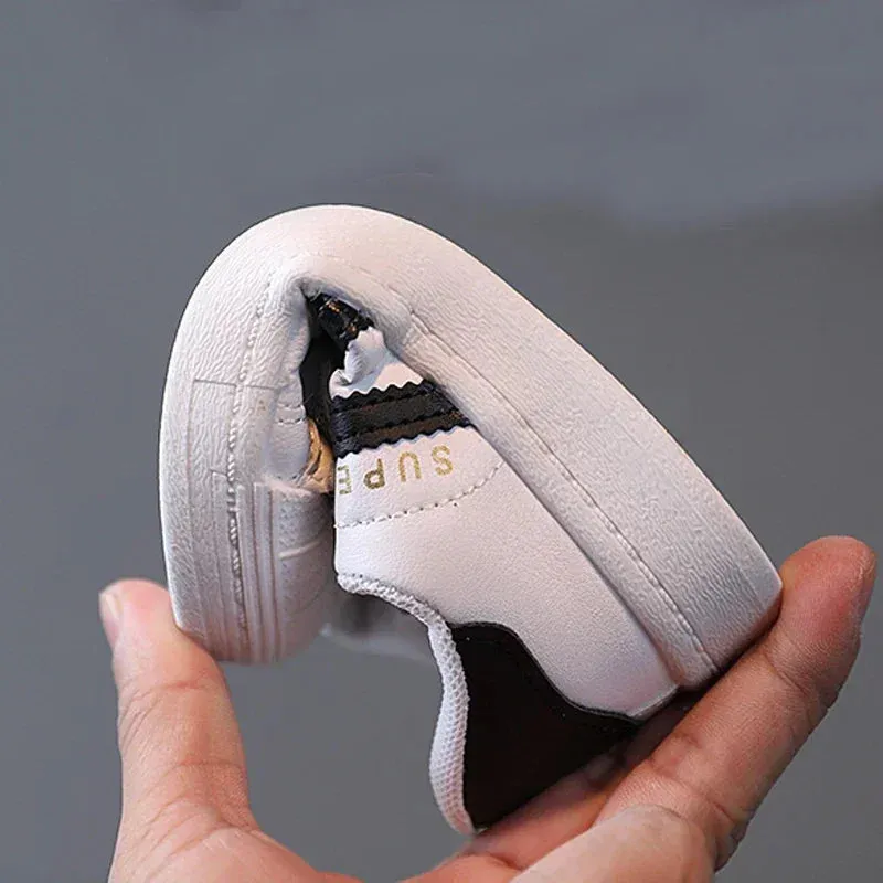 Children's Sneakers Kids Fashion Design White Non-slip Casual Shoes for Boys Girls Breathable Sneakers Toddler Outdoor Shoe