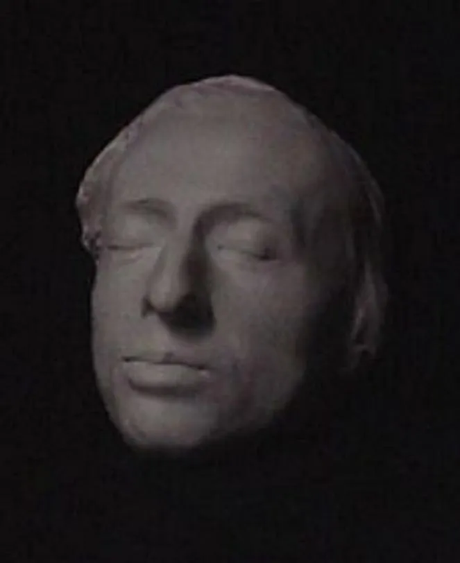 Chopin life mask Head and hand death cast