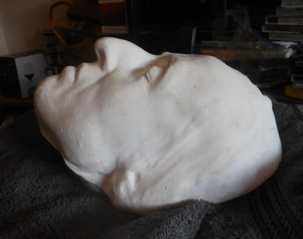 Chopin life mask Head and hand death cast