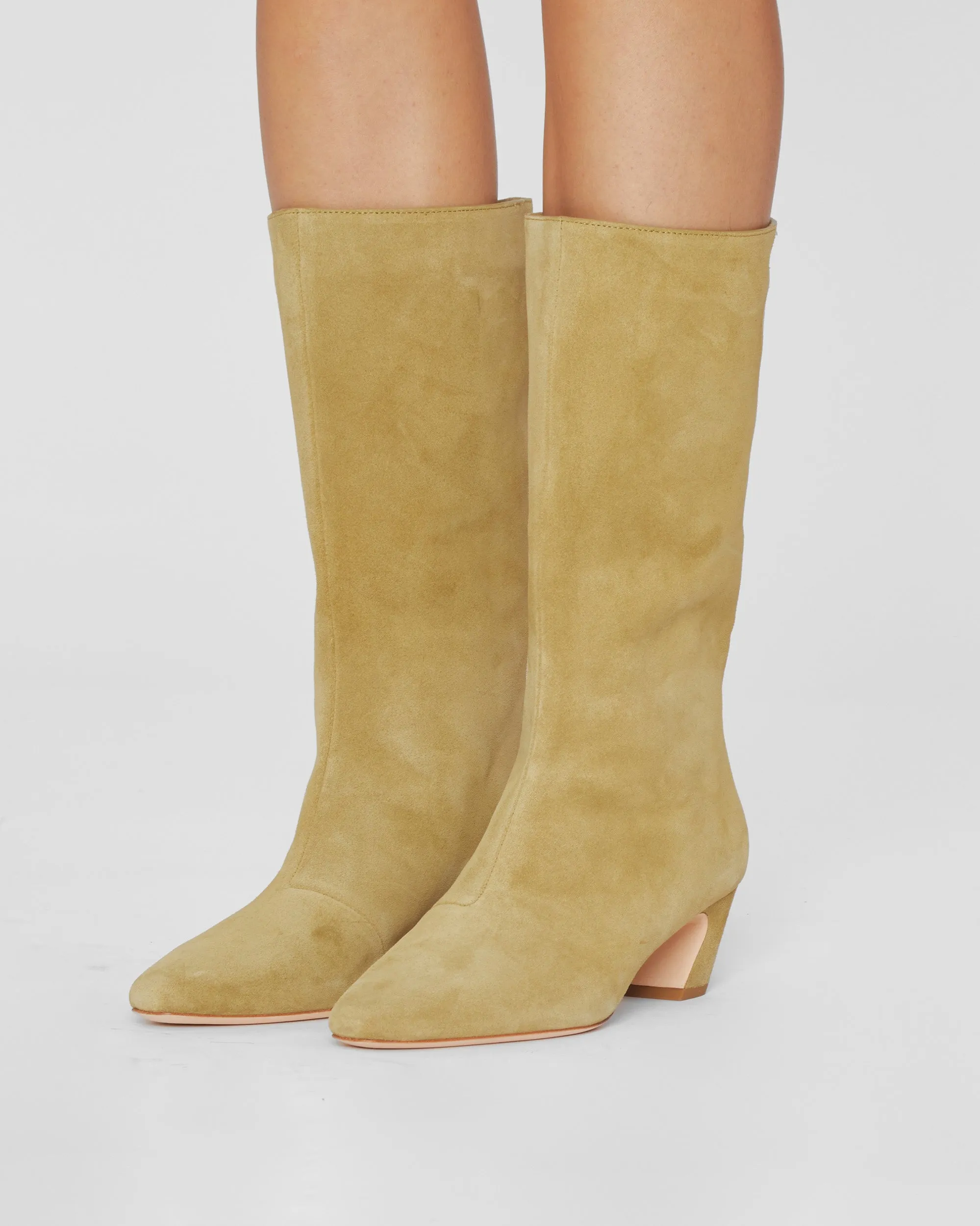 Cleo Kicked Heel Calf Boot