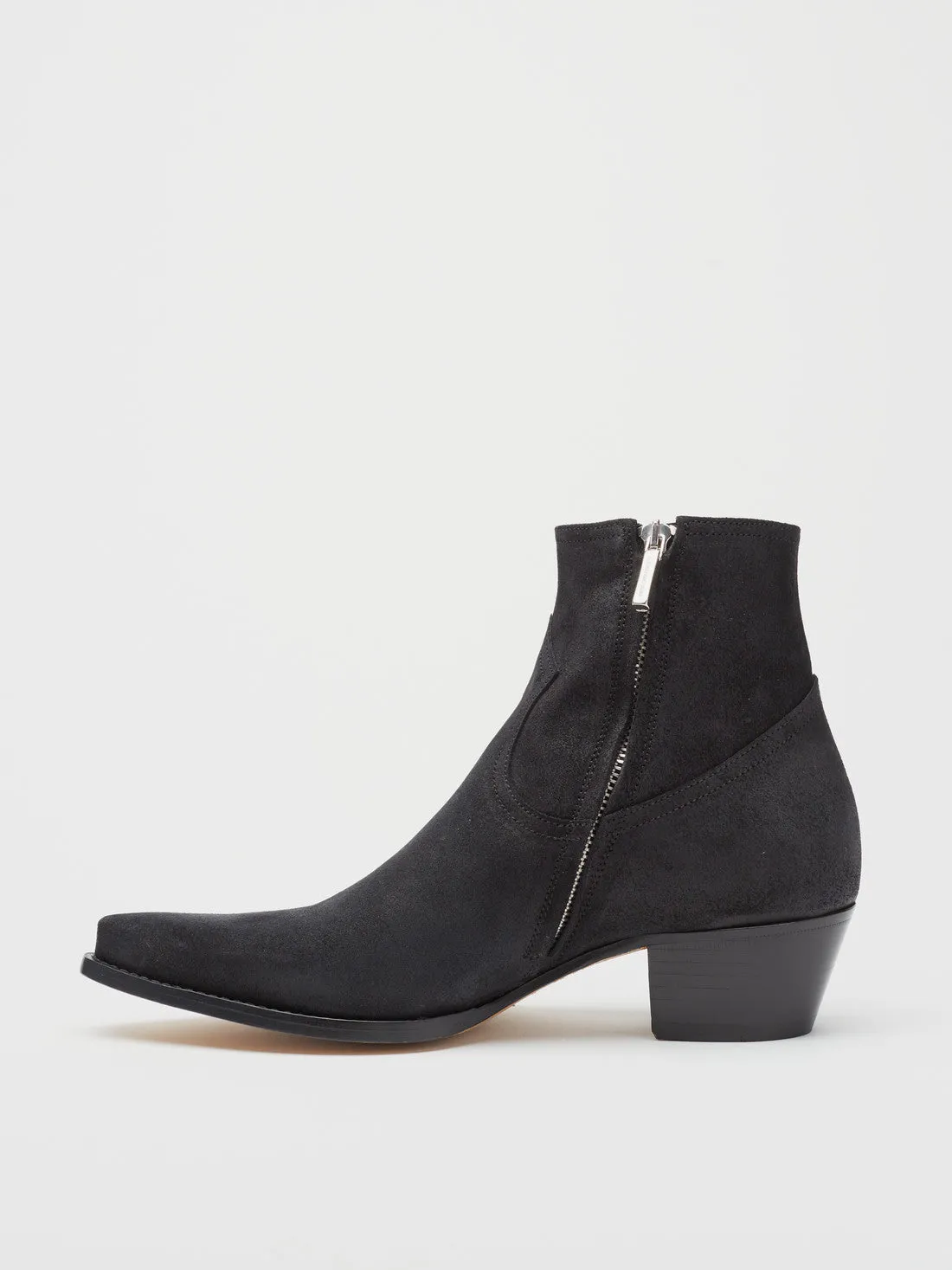 CLINT ANKLE BOOT IN BLACK SUEDE