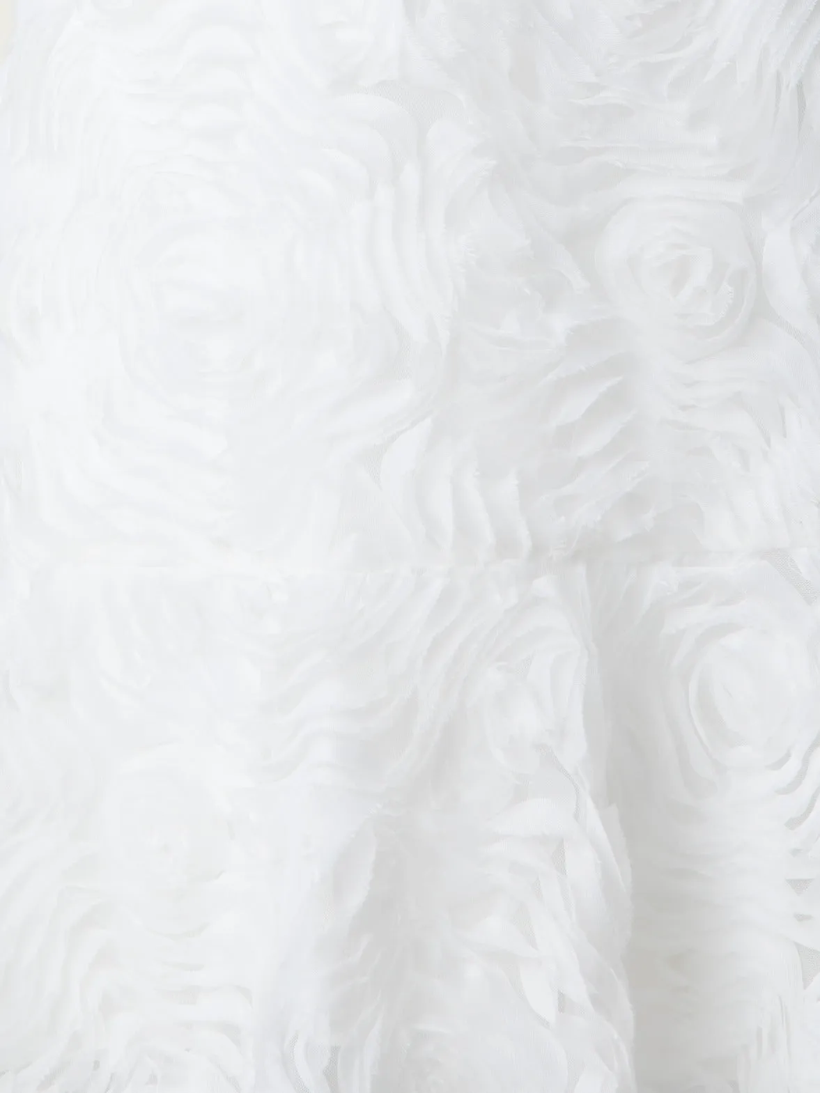 Cocktail Dress with 3D Carnation Embroidery