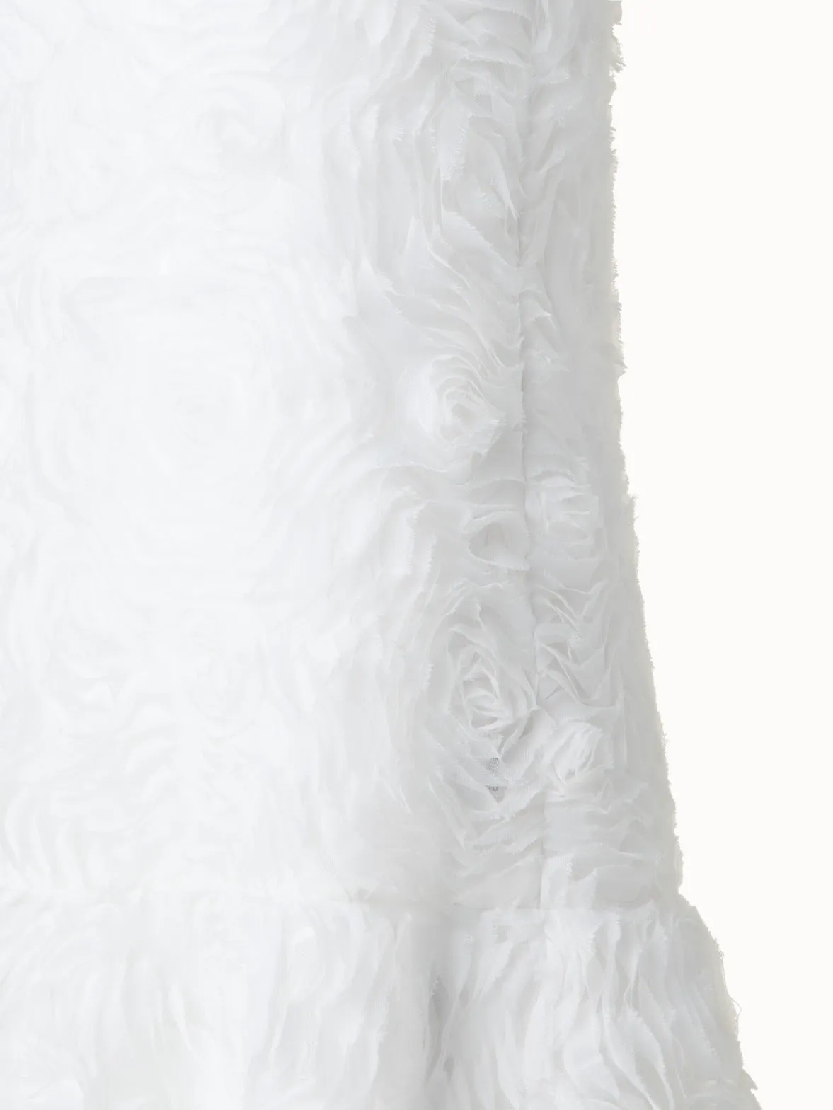 Cocktail Dress with 3D Carnation Embroidery