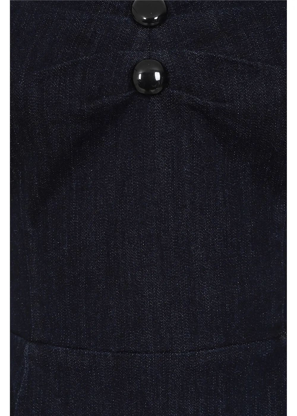 Collectif Dolores Denim 50's Swing Dress Navy