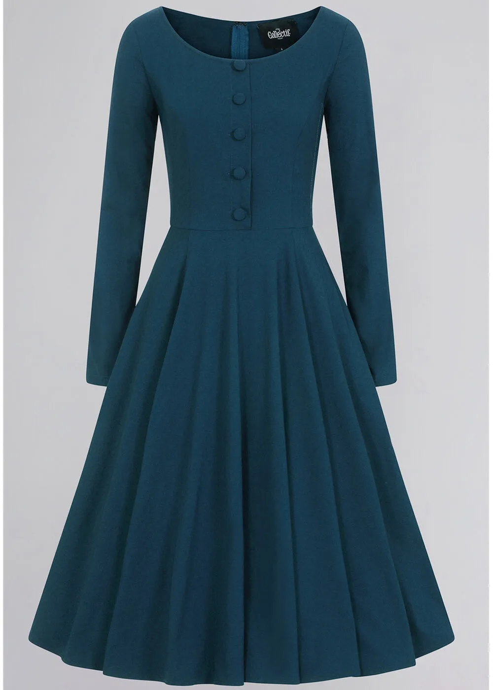 Collectif Edith 50's Swing Dress Teal