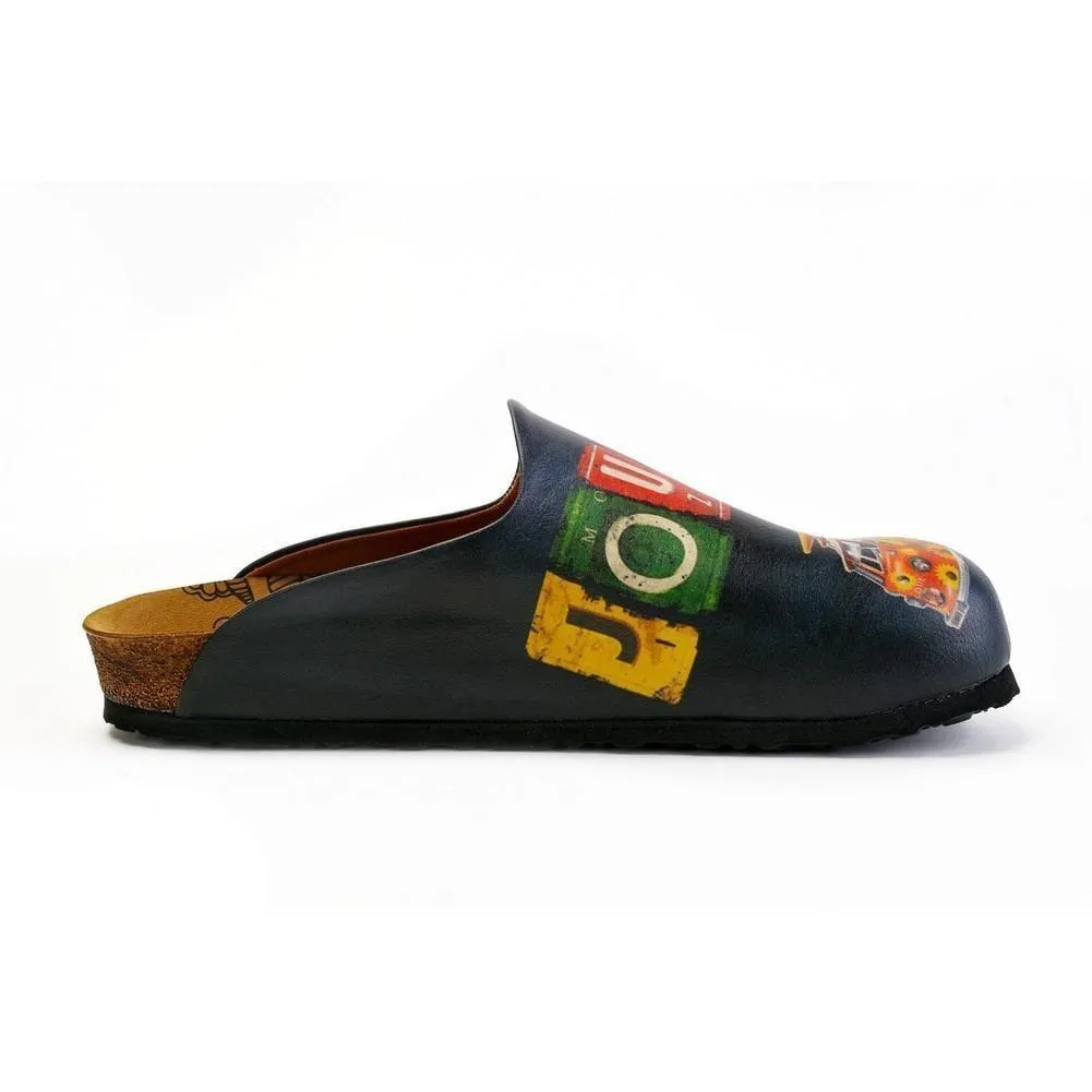 Colorful Journey Written and Colorful Flowers Caravan Patterned Clogs - CET103