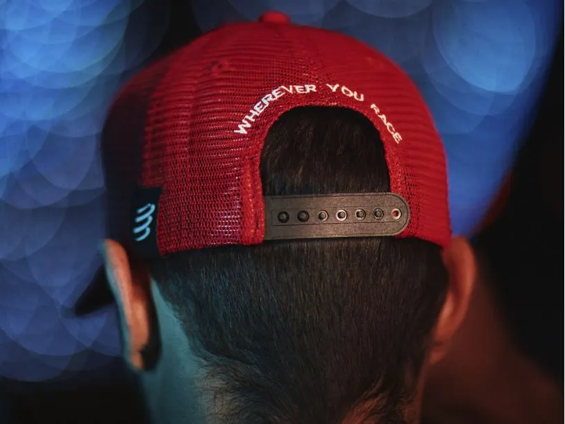 Compressport Unisex's Trucker Cap - Red/White