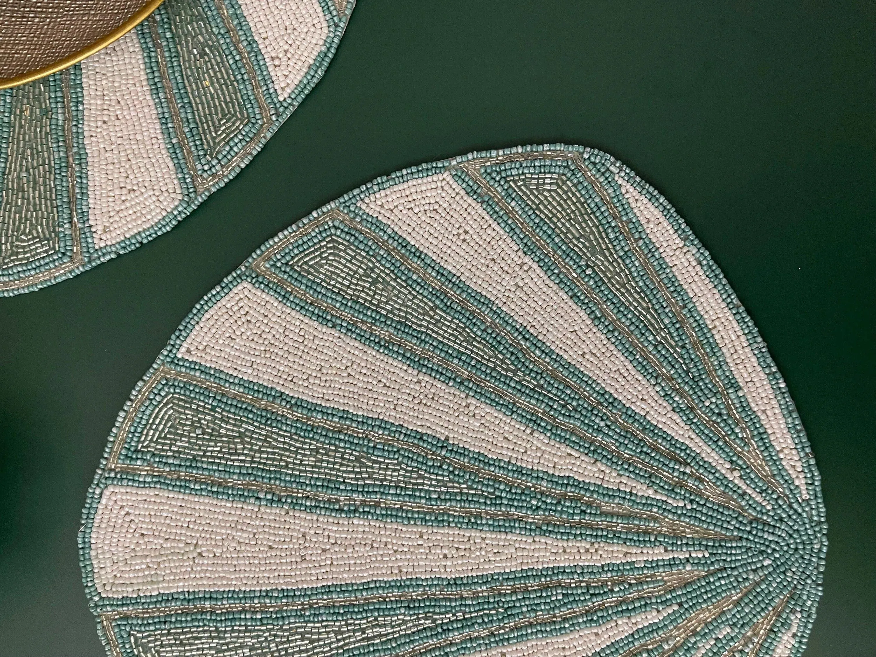 Coral Reef Beaded Placemat - Set of 4