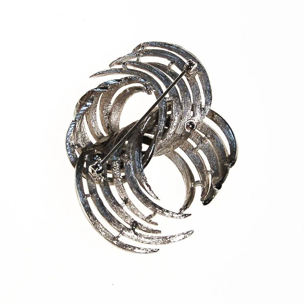 Coro Silver Modernist Abstract Brooch