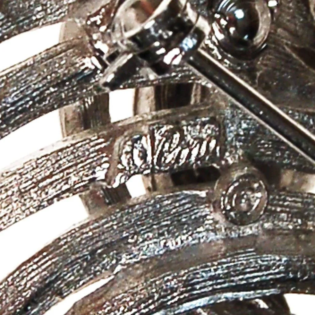 Coro Silver Modernist Abstract Brooch