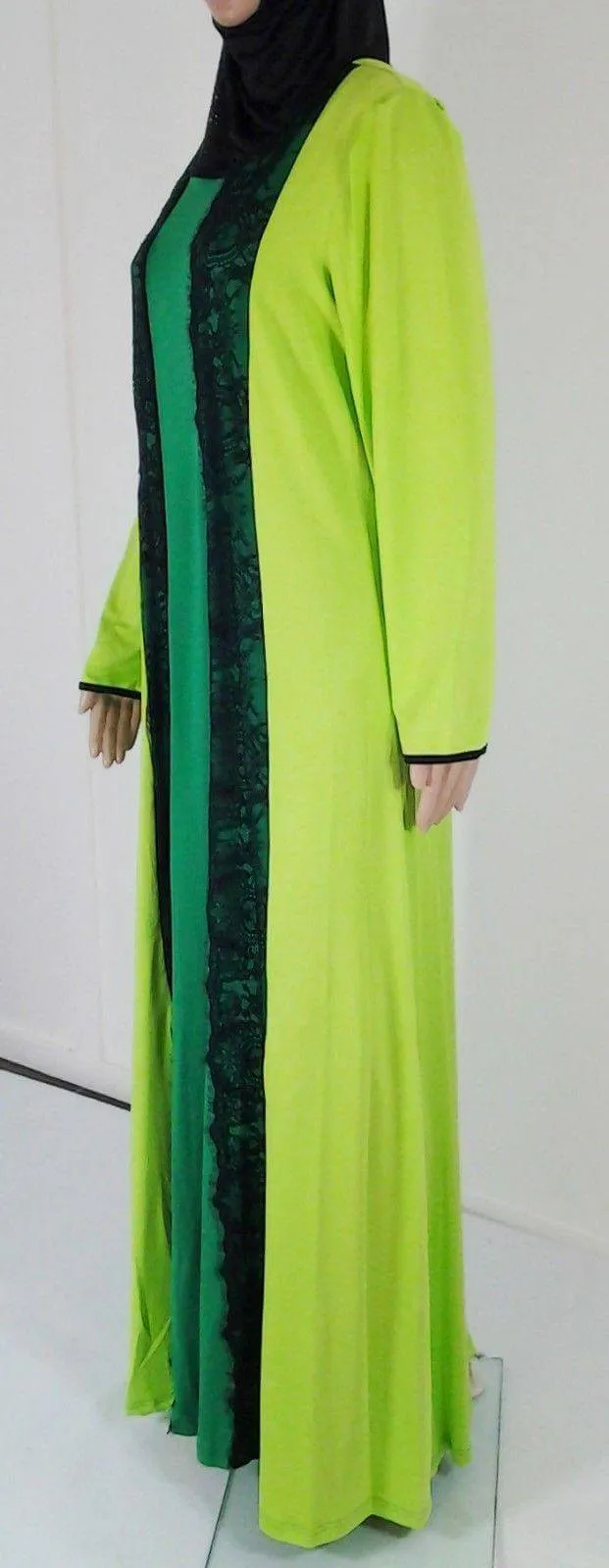 Cotton Kaftan Islamic Abaya Jilbab Long Sleeve HSZ10017 (US12/14EU42/44UK16/18)